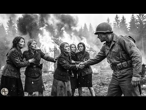“Don’t Leave Us Here!” – German Women POWs Shocked When U.S Soldiers Pull Them From the Burning Hurt