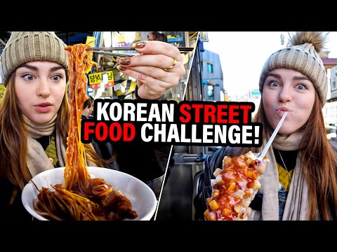 I Only Ate Street Food for 24 Hours in Seoul, South Korea!