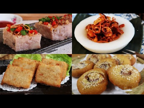 【一次學會4種古早味糕點】芋頭糕、水粿、咸煎餅、蘿蔔糕做法秘訣公開！｜傻大姐美食廚房