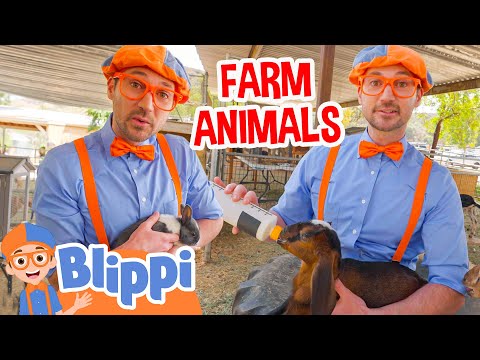 Blippi Visits The Farm Animals 🐐 Learn About Animals | Kids TV Show | Educational Videos for Kids