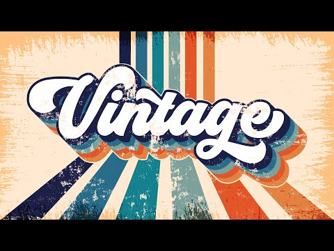 Vintage Retro Text Effect Adobe Illustrator Tutorial