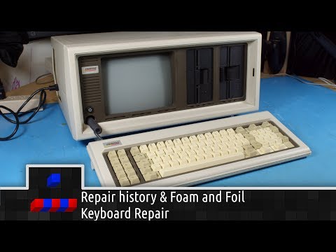 Compaq Portable Repair history & Foam and Foil Keyboard Repair