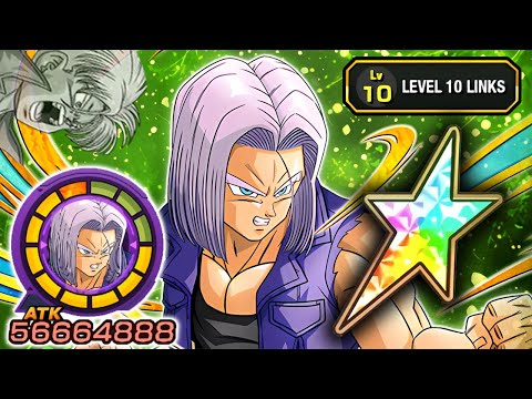 100% NEW INT TRUNKS LEVEL 10 LINKS SHOWCASE! Dragon Ball Z Dokkan Battle