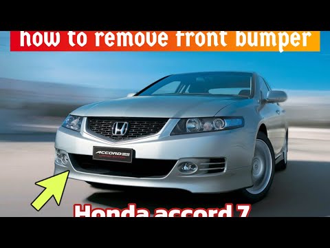 how to remove front bumper honda accord 7 seventh generation