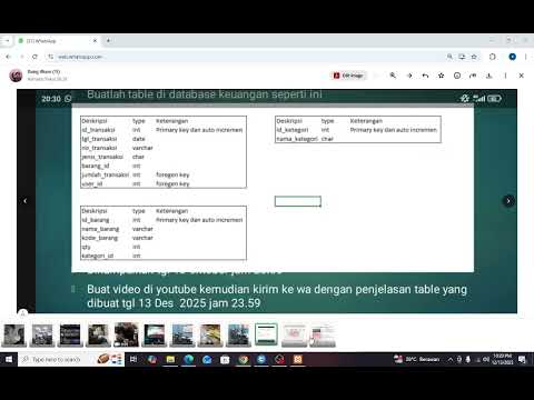 Cara membuat tabel database mengunakan Xampp
