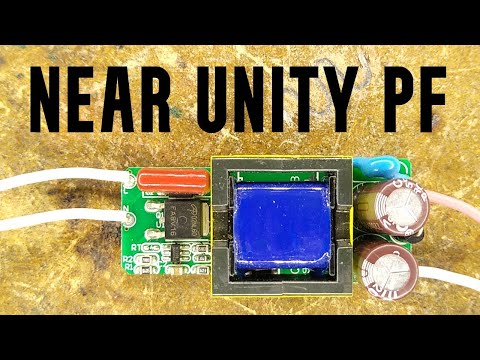 Near unity power factor LED driver - with odd schematic