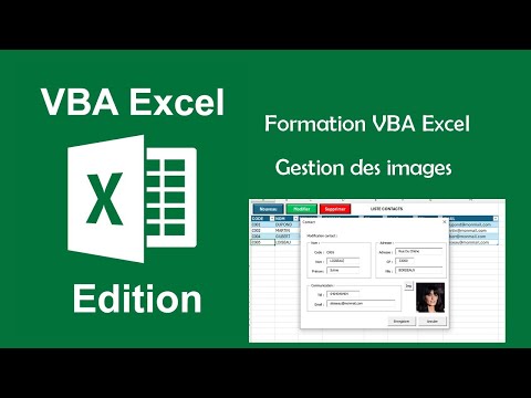 Formation VBA Excel - Gestion des images d'une liste de contact