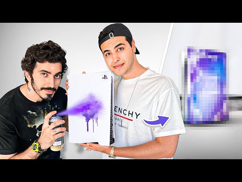 پلی استیشنم رو رنگ کردیم! خیلی خفن شد