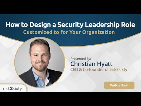 The CISO Role: How to Design Security Leadership Custom Fit to for Your Organization