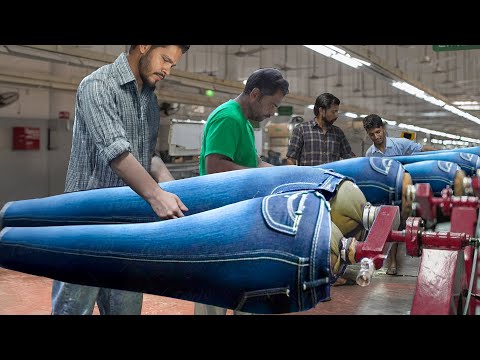 Genius Techniques they Use to Produce Millions of Denim Jeans Every Year