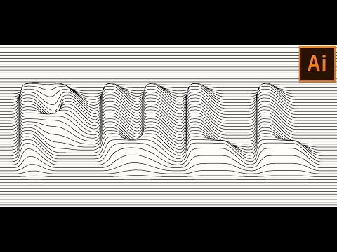 VECTOR Lines DISTORTION Effect in Adobe Illustrator