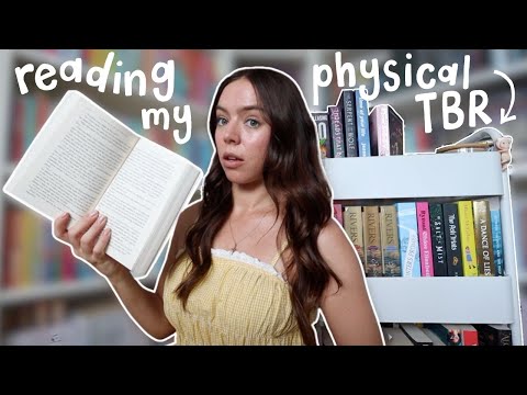 how much of my physical TBR can I read in a week?? 📚🤔 *reading vlog*