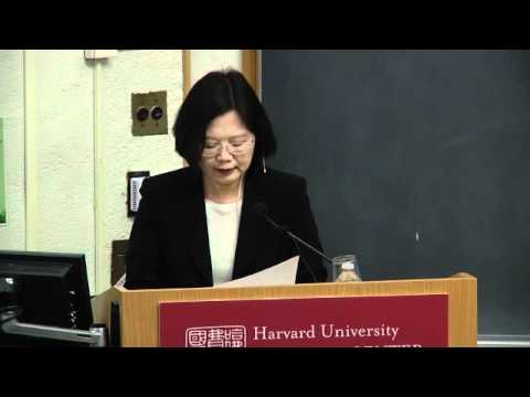 Tsai Ing-wen, "Taiwan: Policy Challenges, Choices, and Leadership in the Next Decade" -- Lecture