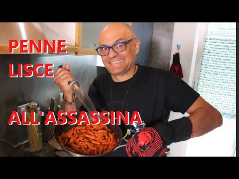 PENNE LISCE ALL'ASSASSINA ABBESTIA  e ABBADILE  ricetta penne all'assassina NO SPAGHETTI
