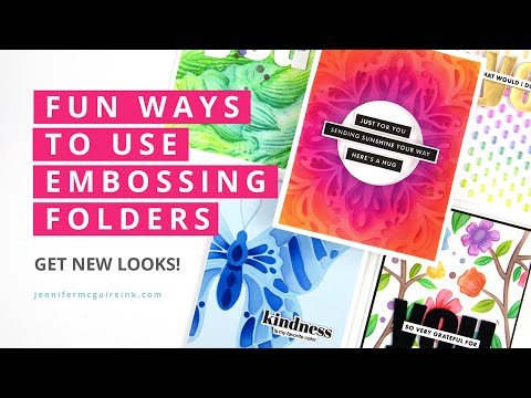 Fun Ways to Use Embossing Folders!!