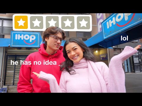 taking my boyfriend to 1 STAR places for Valentine's Day until he notices...