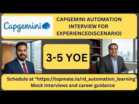 Automation Testing Interview Experience | Real-Time QA & SDET Interview Preparation 2025
