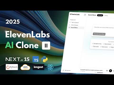 Build an ElevenLabs Clone: PyTorch, Next.js 15, AWS, Inngest, FastAPI, React, Tailwind (2025)