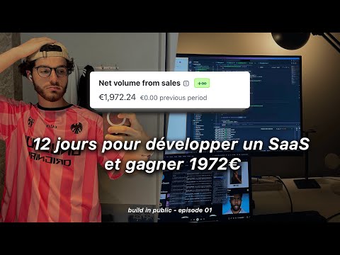 12 jours pour développer un SaaS et gagner 1972€