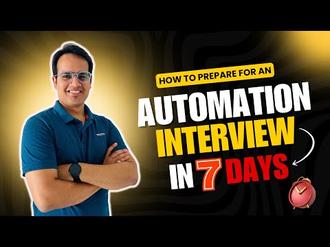 Get Ready for Automation Testing Interview in Just 7 Days | Automation Testing Interview Tips