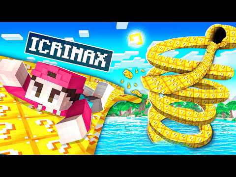 Wer SCHAFFT die WASSERRUTSCHE um LUCKY BLÖCKE in Minecraft!