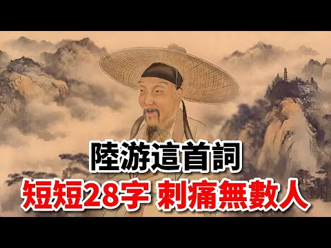 陸游這首七言詩,短短28字,刺痛無數人,太悲壯了!