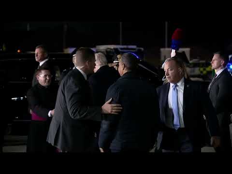 Donald Trump and FLOTUS Melania Trump arrive in Rome