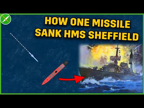 Exocet Attack on HMS Sheffield - Falklands War Documentary