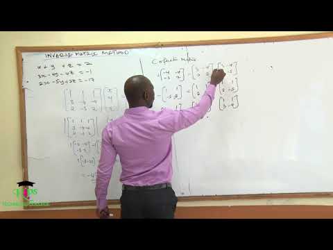 SOLVING SIMULTANEOUS EQUATION OF 3 UNKNOWN BY INVERSE MATRIX METHOD