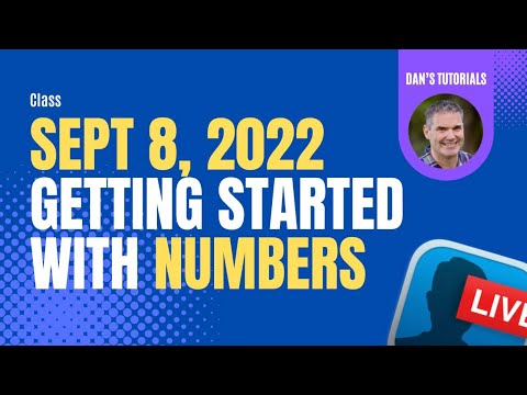 Getting Started with Numbers on the Mac, iPad, and iPhone Class