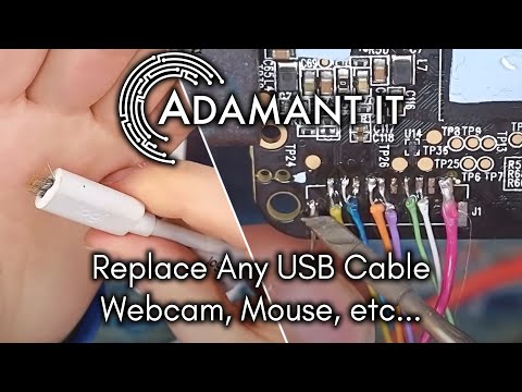 How to replace a USB cable with no pinout - #425