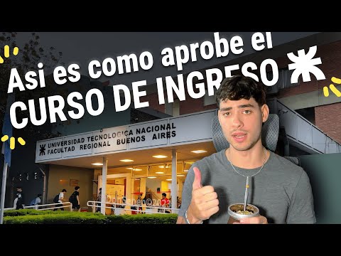 Como APROBAR el curso de ingreso a la UTN (guía definitiva)