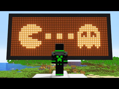 I Made Pac-Man with just Redstone!