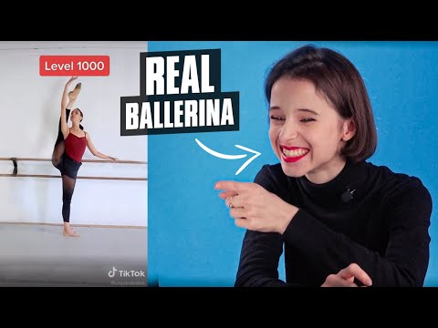 Ballerina REACTs to VIRAL ballet TIK TOKs - dance REACTION