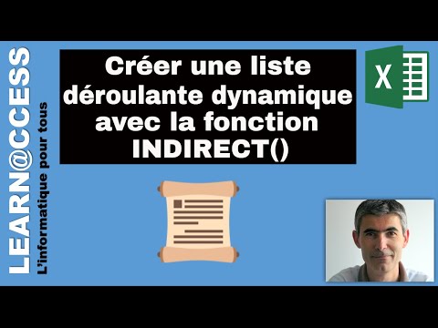 Liste Derolulante Dynamique avec fonction INDIRECT