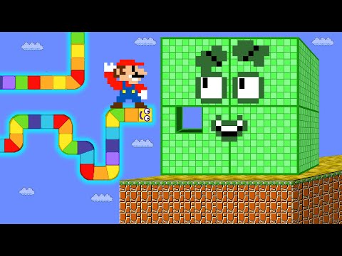 Number Snake x Mario vs the Color Green Block 1 to 1,000,000,000