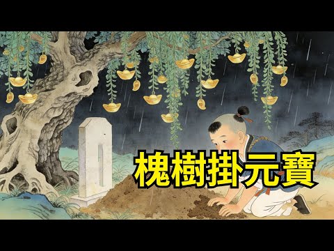 瘸腿孤兒被罰守荒墳,雨夜他跪著給孤墳添土,墳頭老槐樹竟垂下萬千枝條,每條都挂著元寶!【心事郵局】#民間故事#傳統故事#故事頻道#聽書#睡前故事#情感
