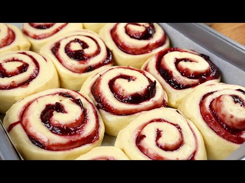 Fluffy Jam Rolls That Melt in Your Mouth – Soft, Sweet, and Irresistible!