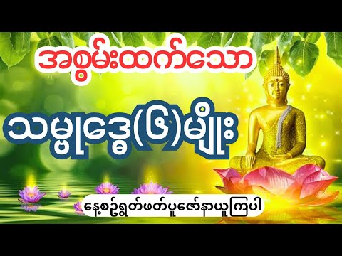 အစွမ်းထက်သောသမ္ဗုဒ္ဓေ(၆)မျိုး #Buddha #dhamma #တရားတော်များ #သမ္ဗုဒ္ဓေ #တရားတော် 