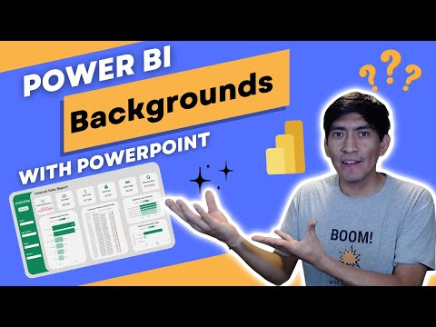 Power BI BACKGROUND Design with PowerPoint. What?!📊