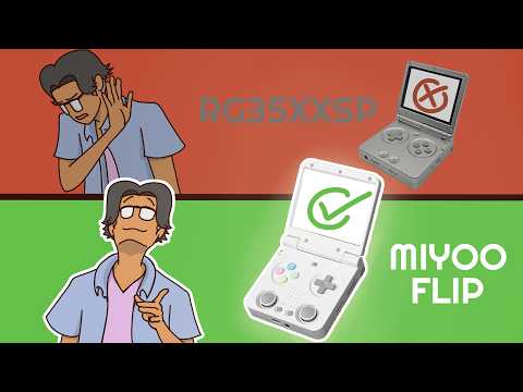 The ADVANTAGE of the MIYOO FLIP over the ANBERNIC RG35XXSP