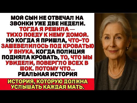 Мой сын пропал без вести на две недели. Когда я пошел к нему домой что-то зашевелилось под кроватью