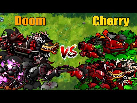 PVZ 1 Fusion 3.0 Challenge!! Team Doom Shroom VS Team Cherry VS 300 Zombie Random - Who Will Win?
