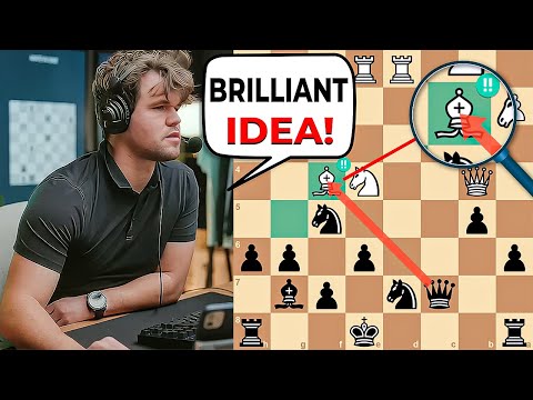 This Brilliant Bishop Sacrifice Shocked Magnus Carlsen!