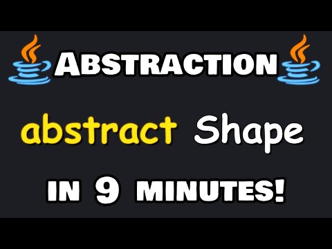 Learn Java abstraction in 9 minutes! 🌫️