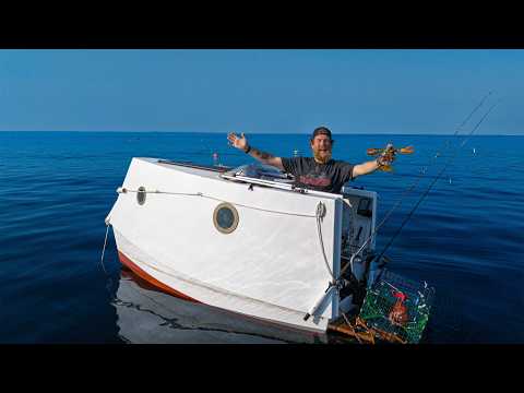 I Built and Spent 4 Days on the Water in the World's Tiniest Houseboat