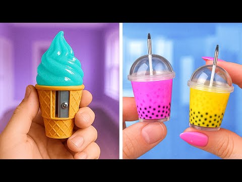🎨 CUTE DIY SCHOOL SUPPLIES FOR BACK TO SCHOOL ✂️✨ Fun Crafts to Try 📚💖