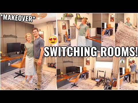 ROOM MAKEOVER & HOME DECORATING IDEAS!! SWITCHING ROOMS IN OUR HOUSE | CLEAN & ORGANIZE WITH ME