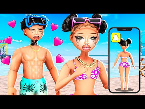 CREEPY ONLINE DATERS STALK REALISTIC BADDIE ON VACATION In LifeTogether 🏠RP FOR 24 HOURS!