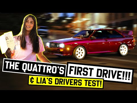 Lia Block's Audi Ur-Quattro Shakedown, Test Drive and Driver's License Test!